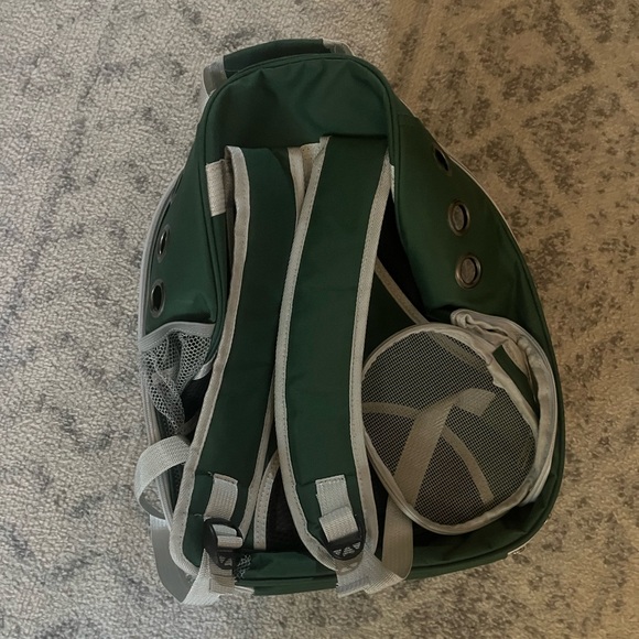 Transparent Green Pet Carrier Backpack - Picture 2 of 2